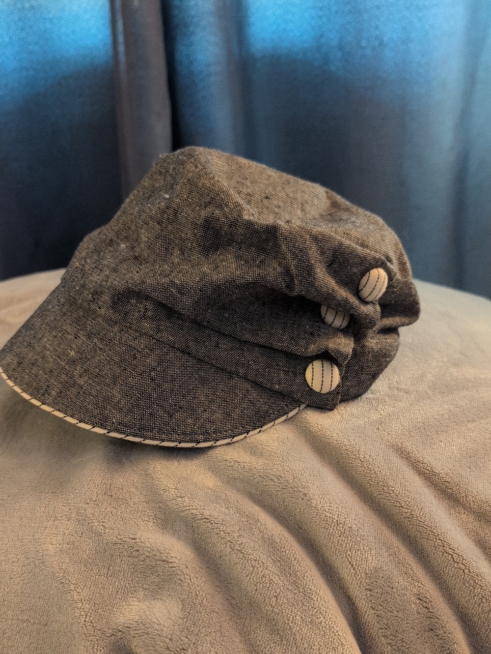 San Diego Hat Company Gray Women's Casual Cap with Button Accents